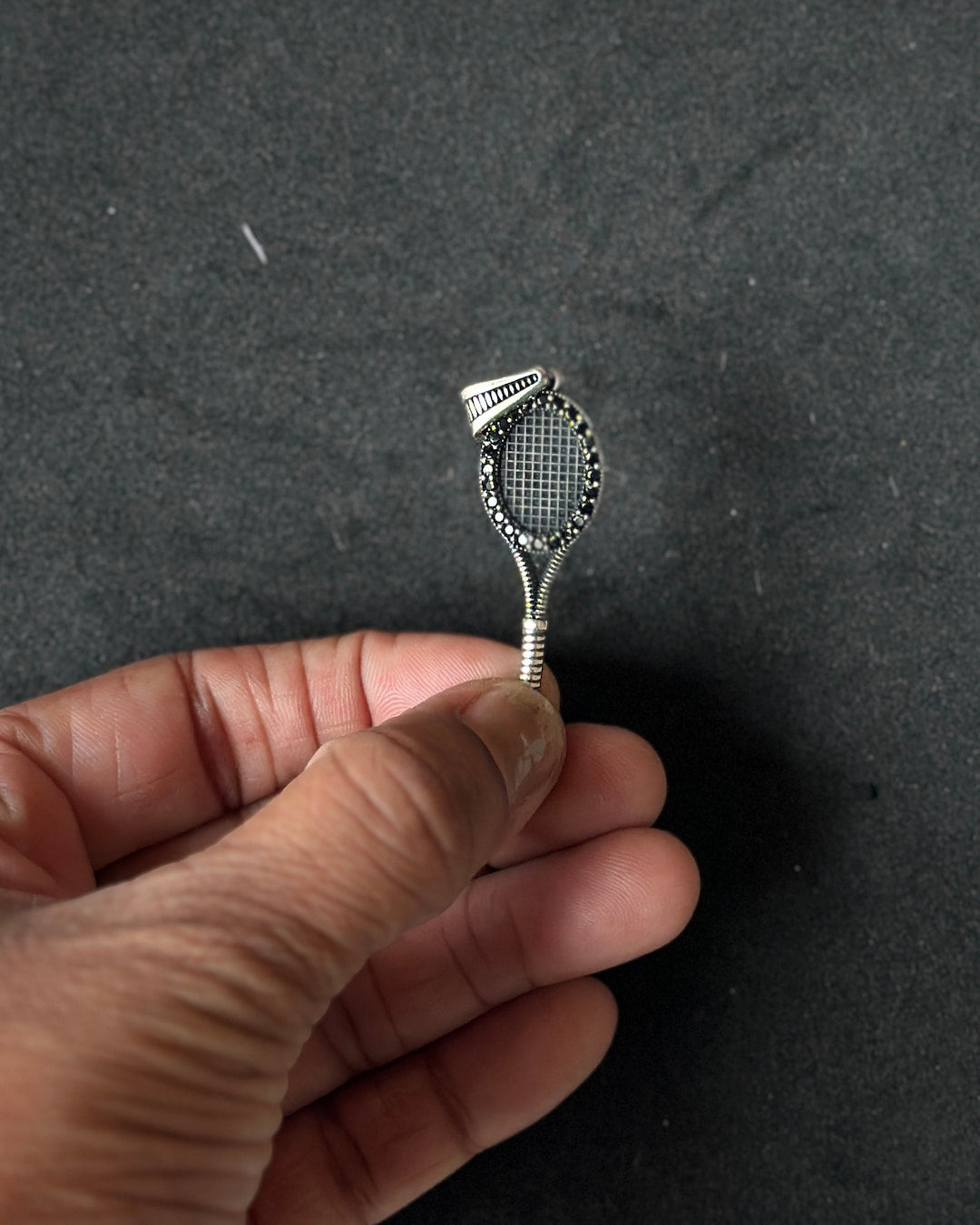 Badminton Racket Silver Charm
