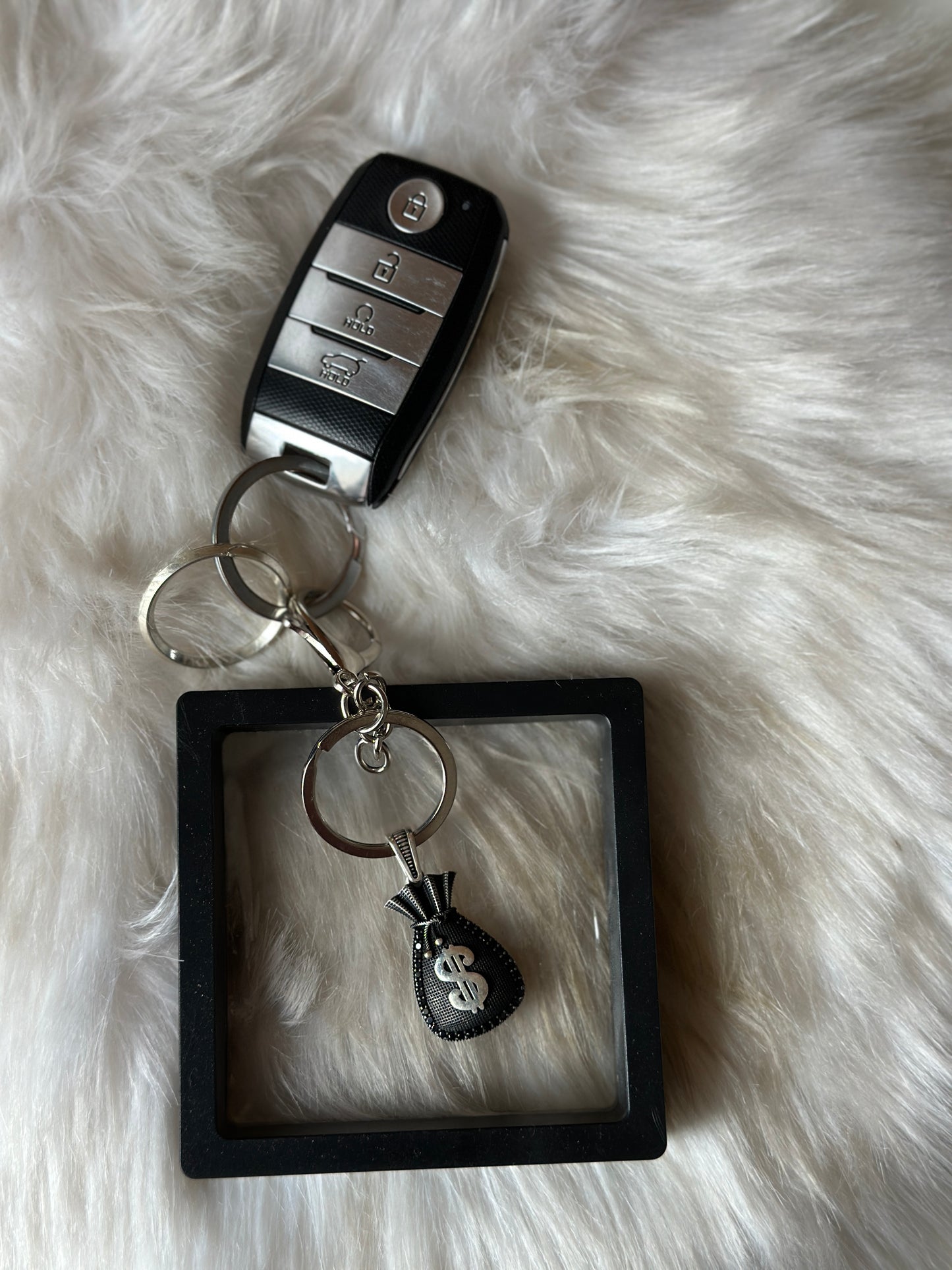 Dollar Bag Silver Charm