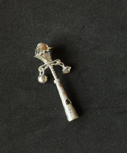 Single-Bell Baby Rattle Silver