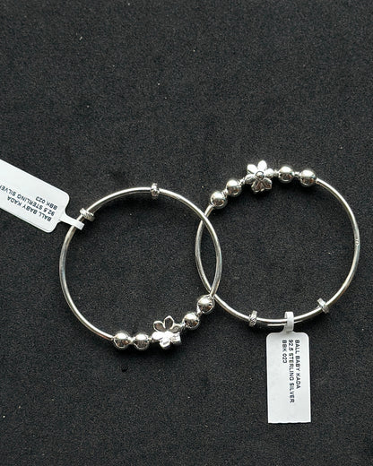 Silver Bead Kada (Adjustable)