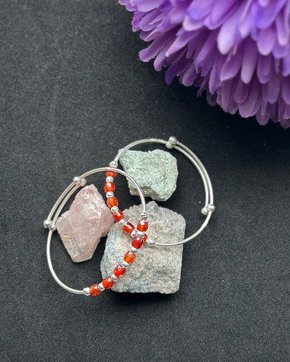Orange Bead Kada (Adjustable)