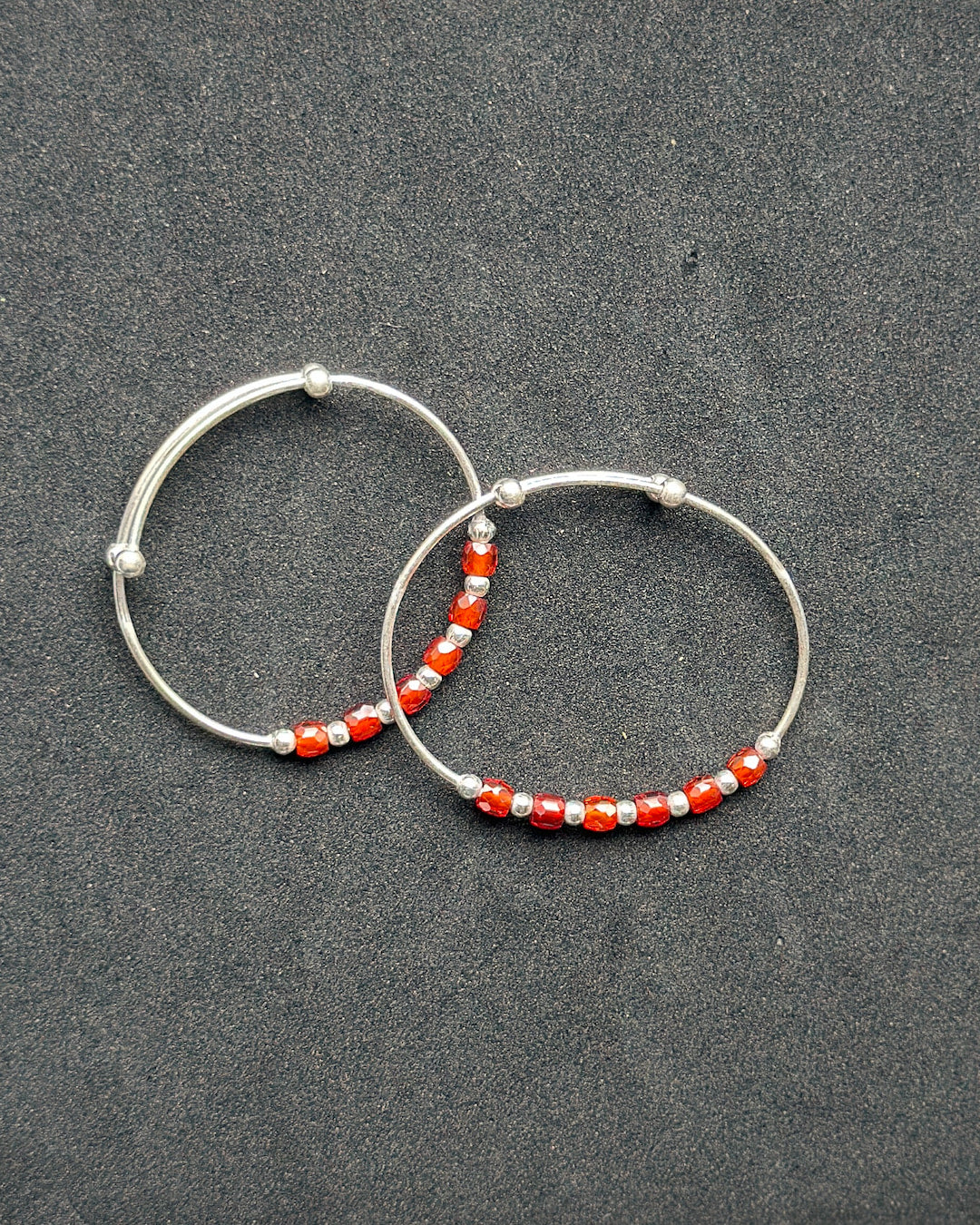 Orange Bead Kada (Adjustable)