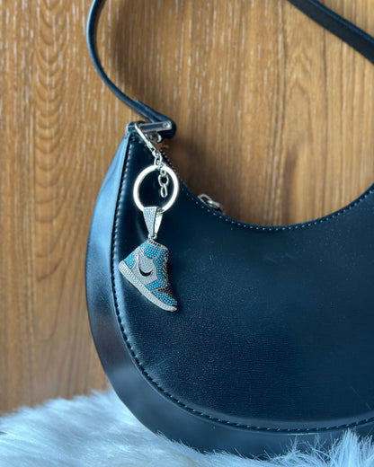 Blue Sneaker Silver Charm