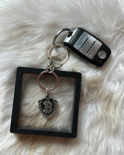 Bitcoin Crest Silver Charm