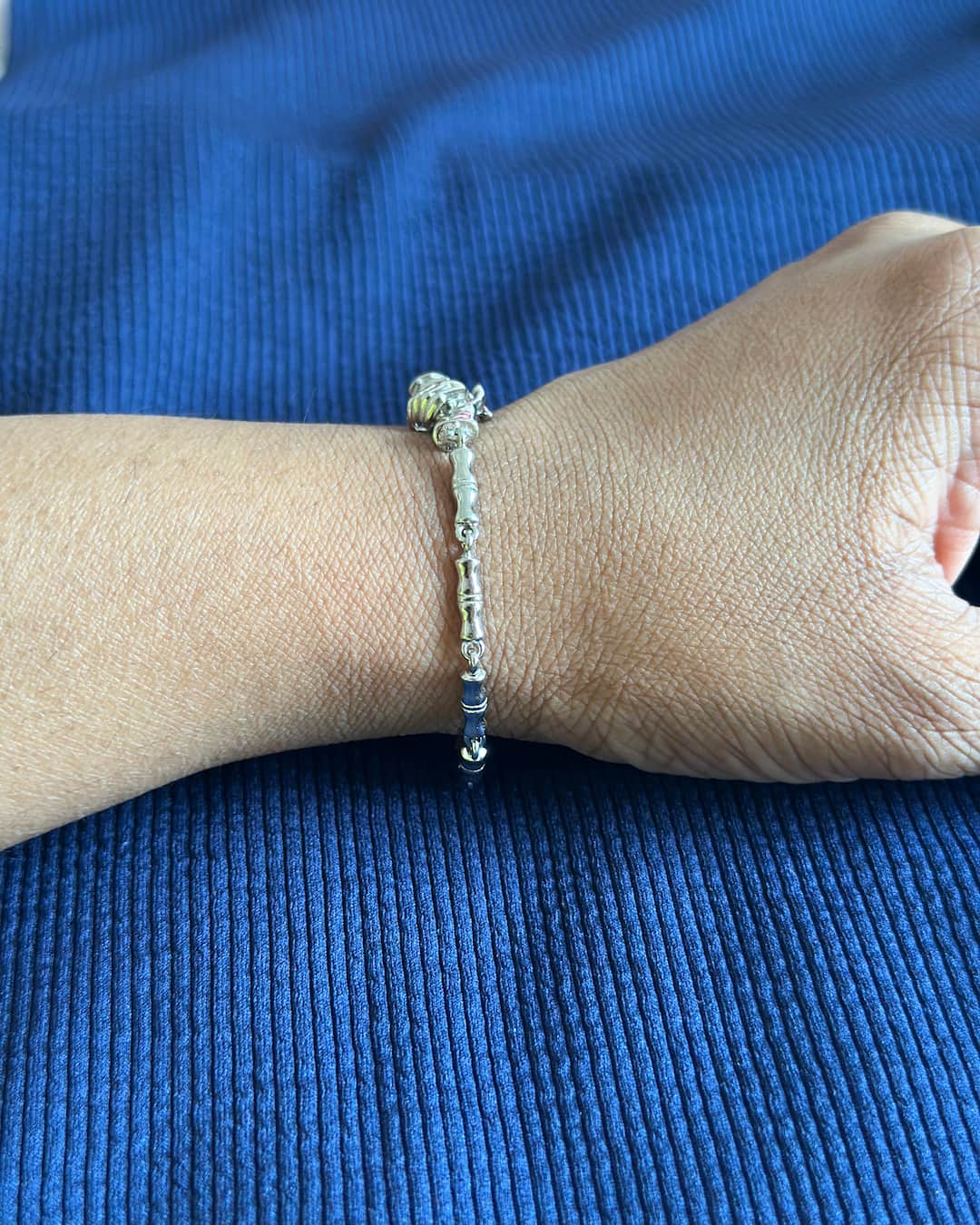 Hand-Hold Silver Charm Bracelet