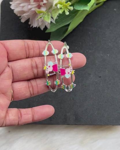 Peppa Spark - Expandable Bracelet (Kada) with Peppa Pig Design | 925 Sterling Silver, Pair
