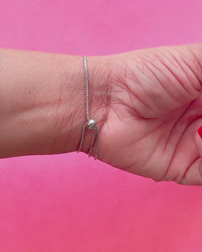Victorian Evil-Eye Silver Bracelet